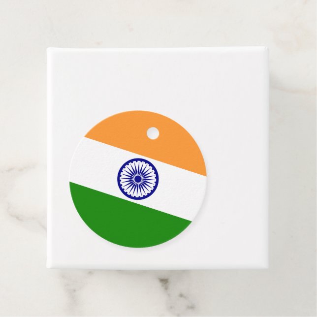 India flag favor tags (In Situ)