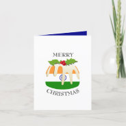 India Flag | Festive Pudding | Christmas Holiday Card at Zazzle