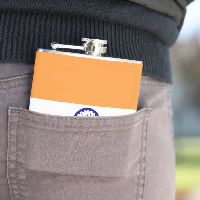 India flag flask (In Situ)