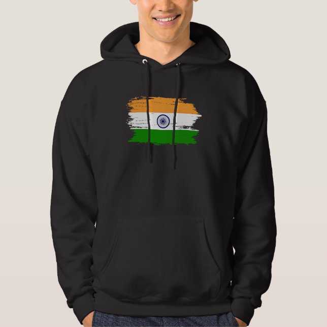 India Flag for Proud German Indian Hoodie (Front)