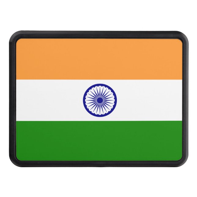 India Flag Hitch Cover (Front)