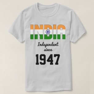 India Flag Independence Celebration T-Shirt