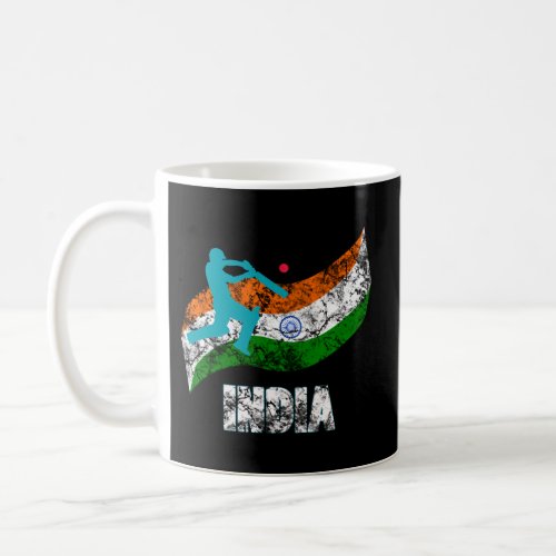India Flag Indian Cricket Coffee Mug