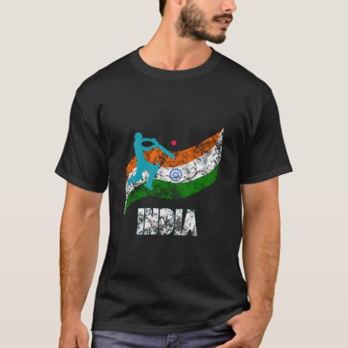 India Flag Indian Cricket T_Shirt