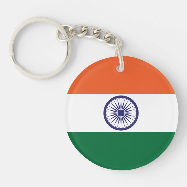 India Flag Keychain (Front)