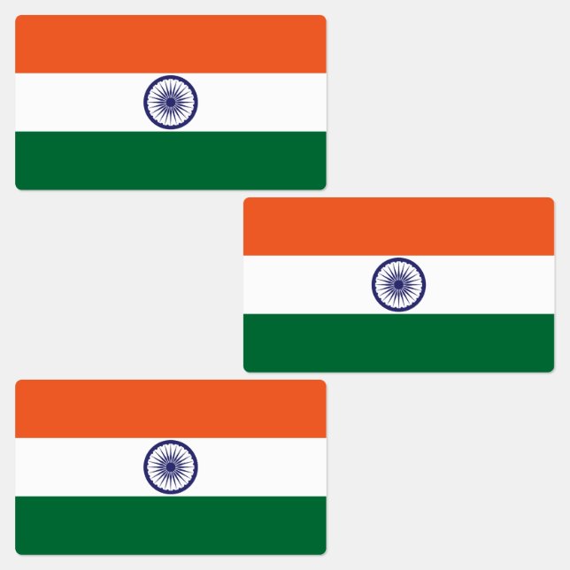 India Flag Labels (Group)