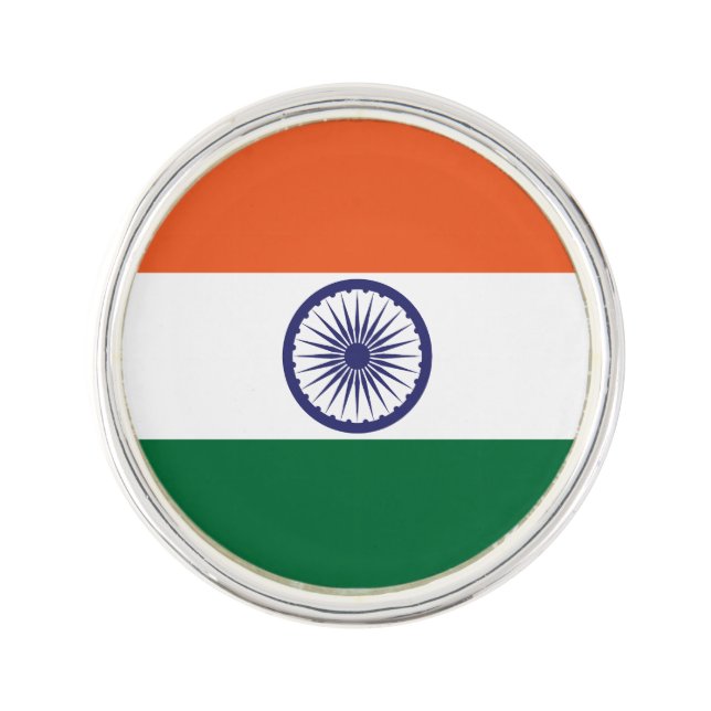 India Flag Lapel Pin (Front)