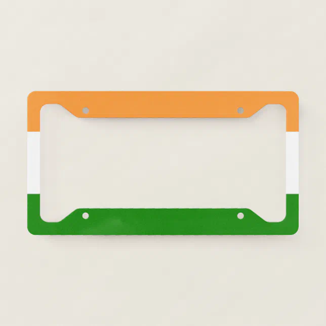 India Flag License Plate Frame | Zazzle