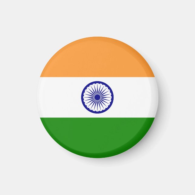 India flag  magnet (Front)