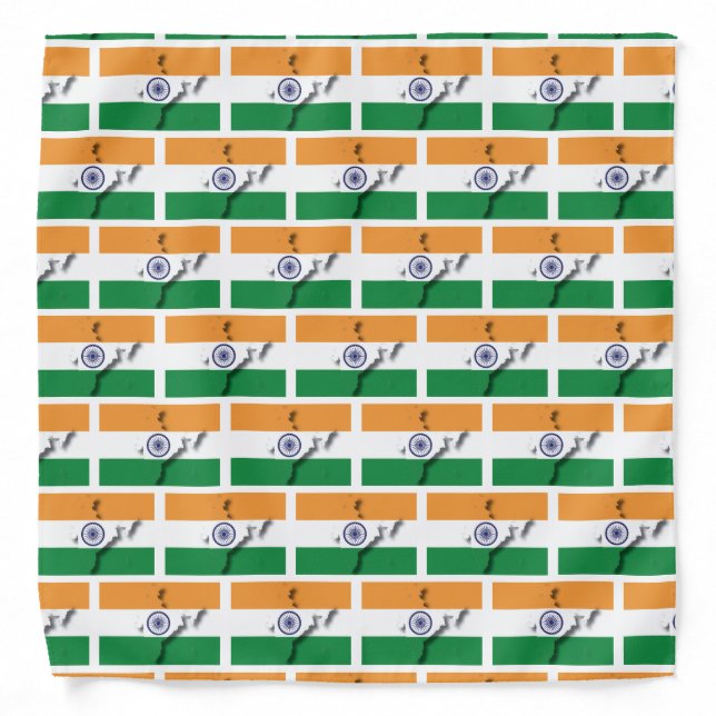 INDIA Flag Map Bandana (Front)