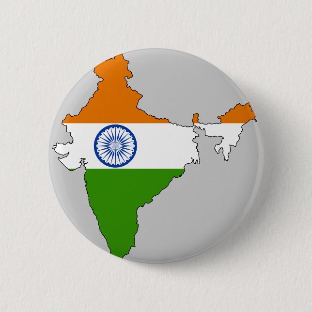 India flag map button (Front)