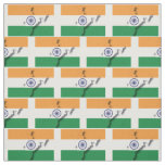 INDIA Flag Map Outline Fabric
