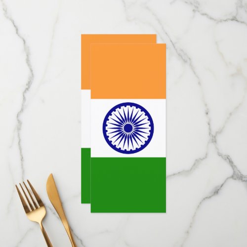 India flag menu
