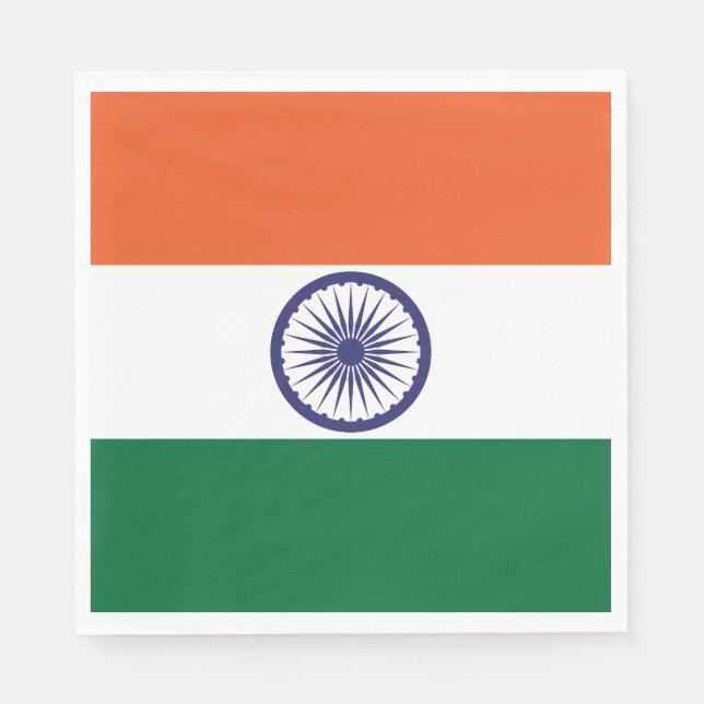 India Flag Napkins (Front)