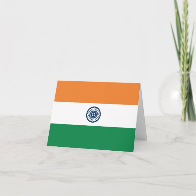 India Flag Notecard (Front)