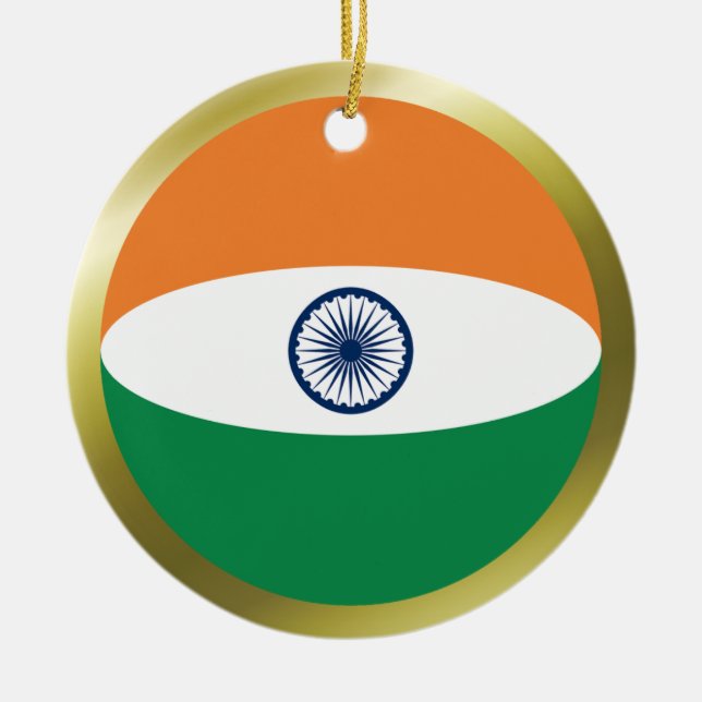 India Flag Ornament (Front)