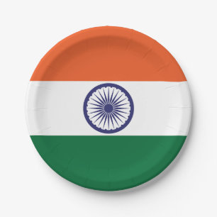 India Flag Paper Plates