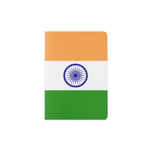 India Flag Passport Holder (Front)