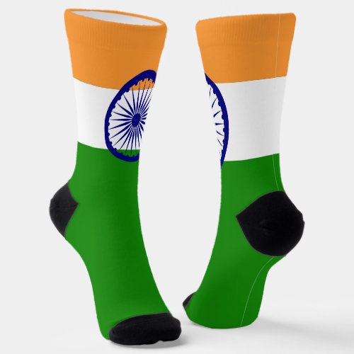 India Flag Patriotic Indian National Pride Socks