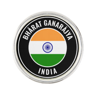 India Flag Patriotic Lapel Pin