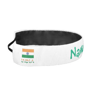 India Flag Personalized Gift Athletic Headband