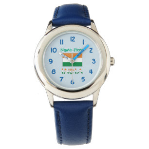 India Flag Personalized Kids Watch