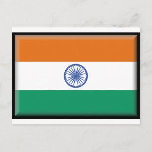 India Flag Postcard