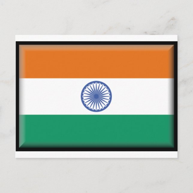 India Flag Postcard (Front)