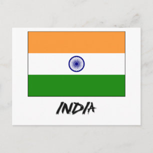 India Flag Postcard