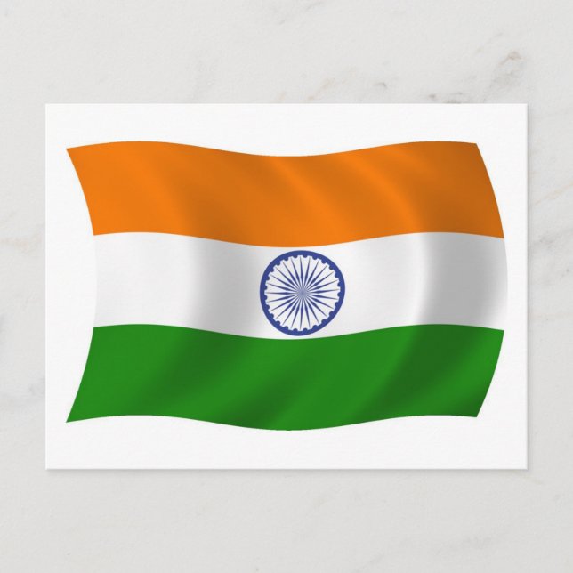 India Flag Postcard (Front)