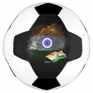 India flag soccer ball