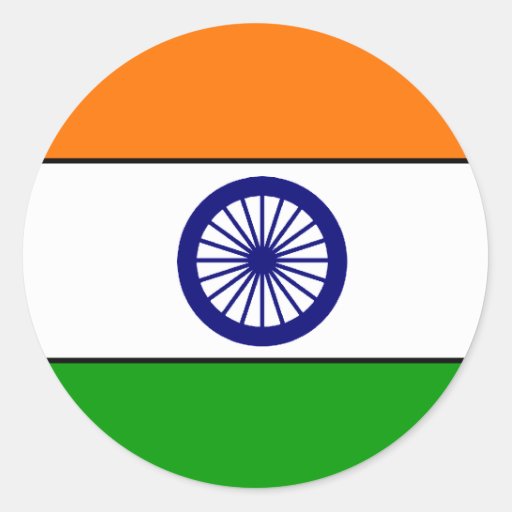 India Flag Sticker | Zazzle