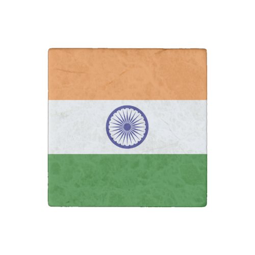 India Flag Stone Magnet