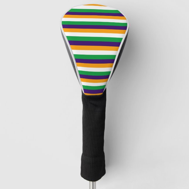 India flag stripes country symbol pattern lines golf head cover (Front)