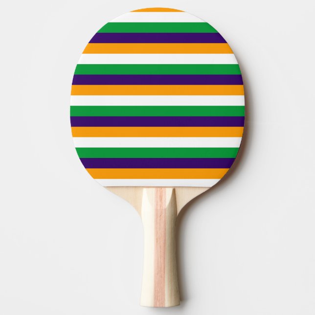 India flag stripes country symbol pattern lines ping pong paddle (Front)