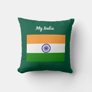 India Flag Throw Pillow