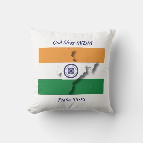 INDIA FLAG THROW PILLOW