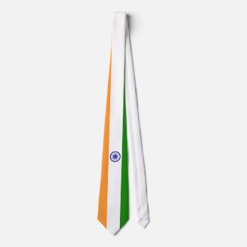 India Flag Tie by GrooveMaster at Zazzle