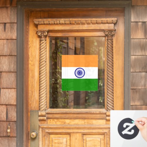 India flag window cling