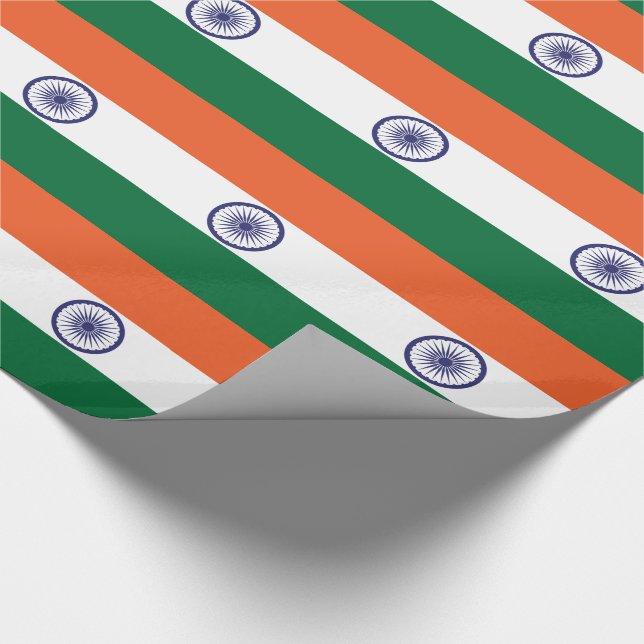 India Flag Wrapping Paper (Corner)