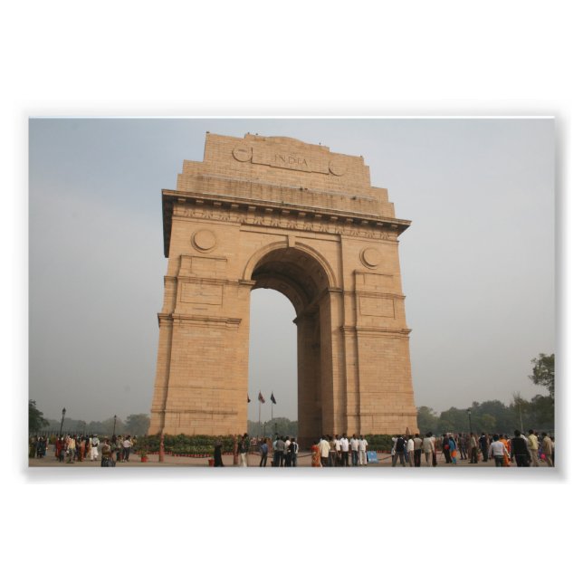 India Gate Delhi Photo Print (Front)