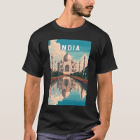 India Illustration Travel Art Vintage
