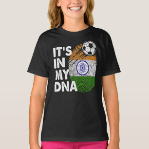 India In My Dna Indian Flag Team India T-Shirt