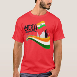 India Independence Day 15 August Indian Flag Patri T-Shirt
