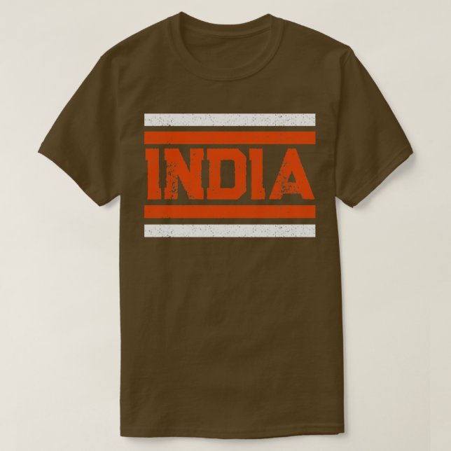 India independence day retro style  T-Shirt (Design Front)