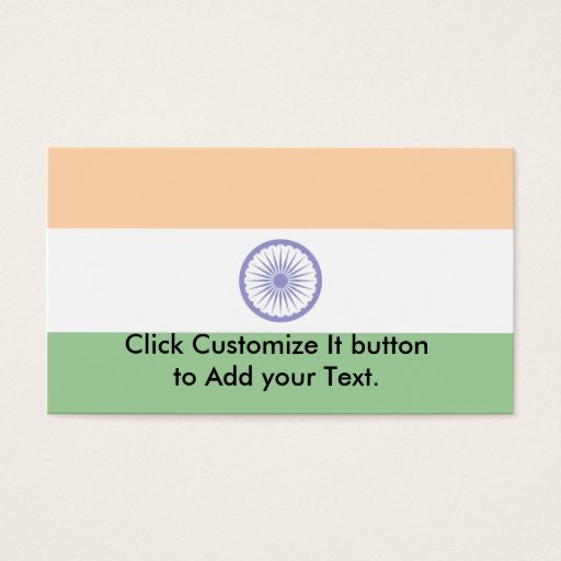 Customizable India, India Business Card