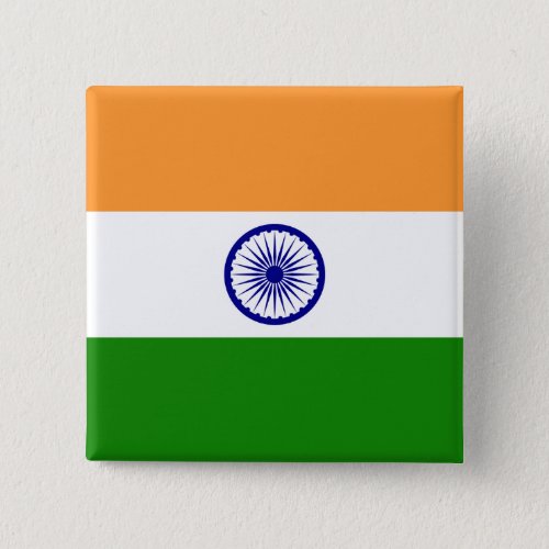 India Indian Flag Button