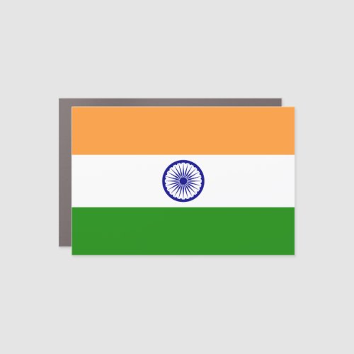 India Indian Flag Car Magnet