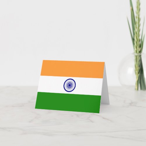 India Indian Flag Card