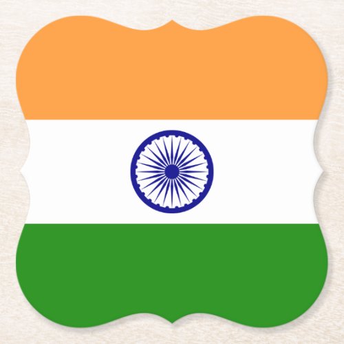 India Indian Flag Paper Coaster